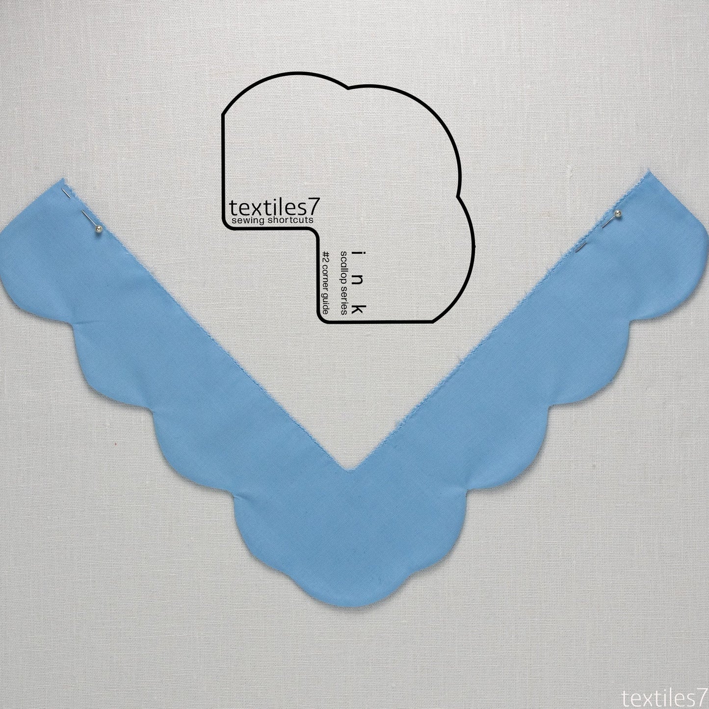 Textiles7 Sewing Shortcuts Ink #2 Corner outline and trim