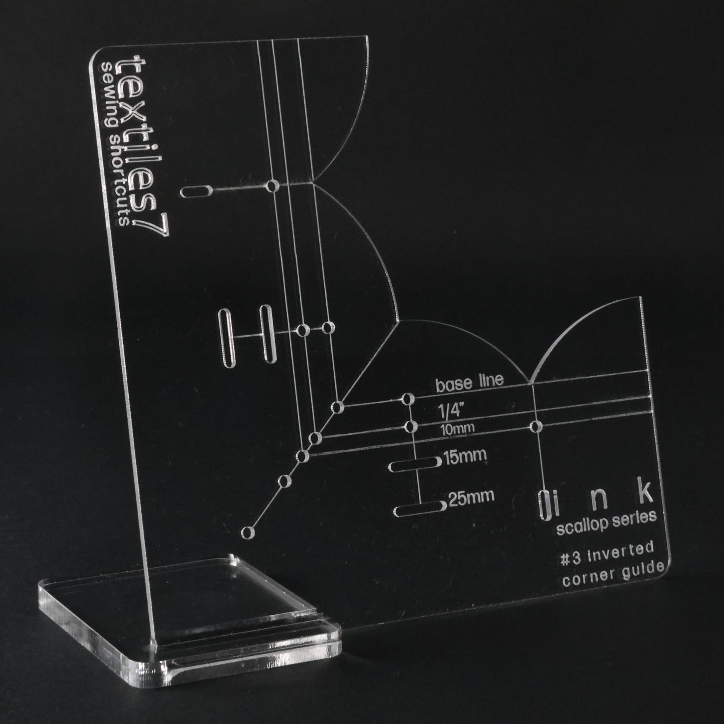Textiles7 Sewing Shortcuts Ink #3 Inverted Corner close up