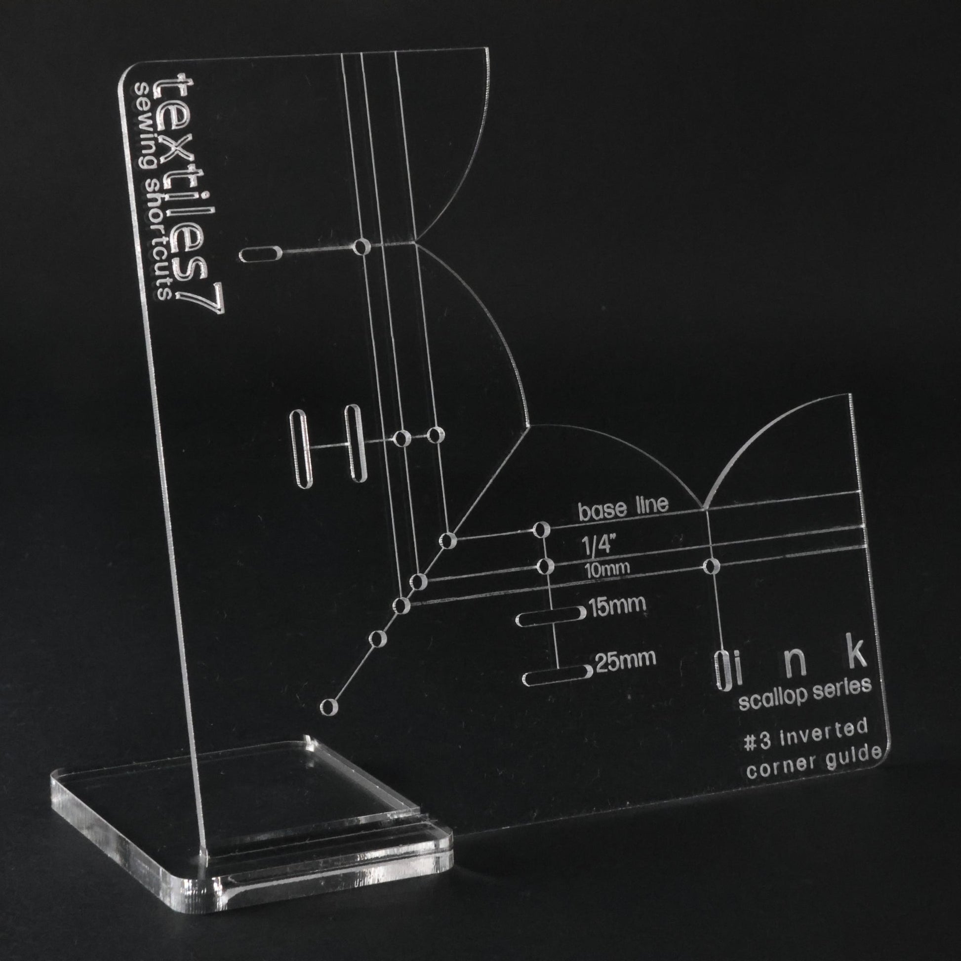 Textiles7 Sewing Shortcuts Ink #3 Inverted Corner close up