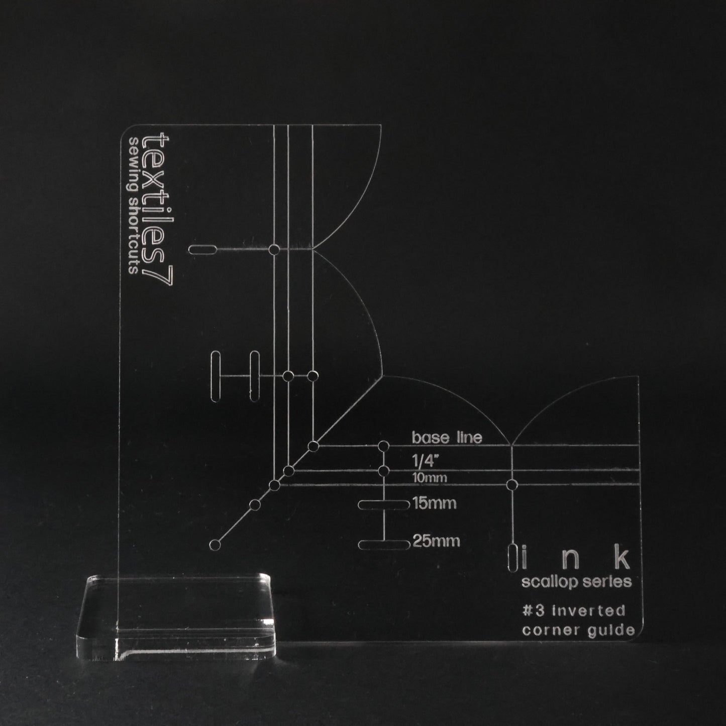 Textiles7 Sewing Shortcuts Ink #3 Inverted Corner front shot