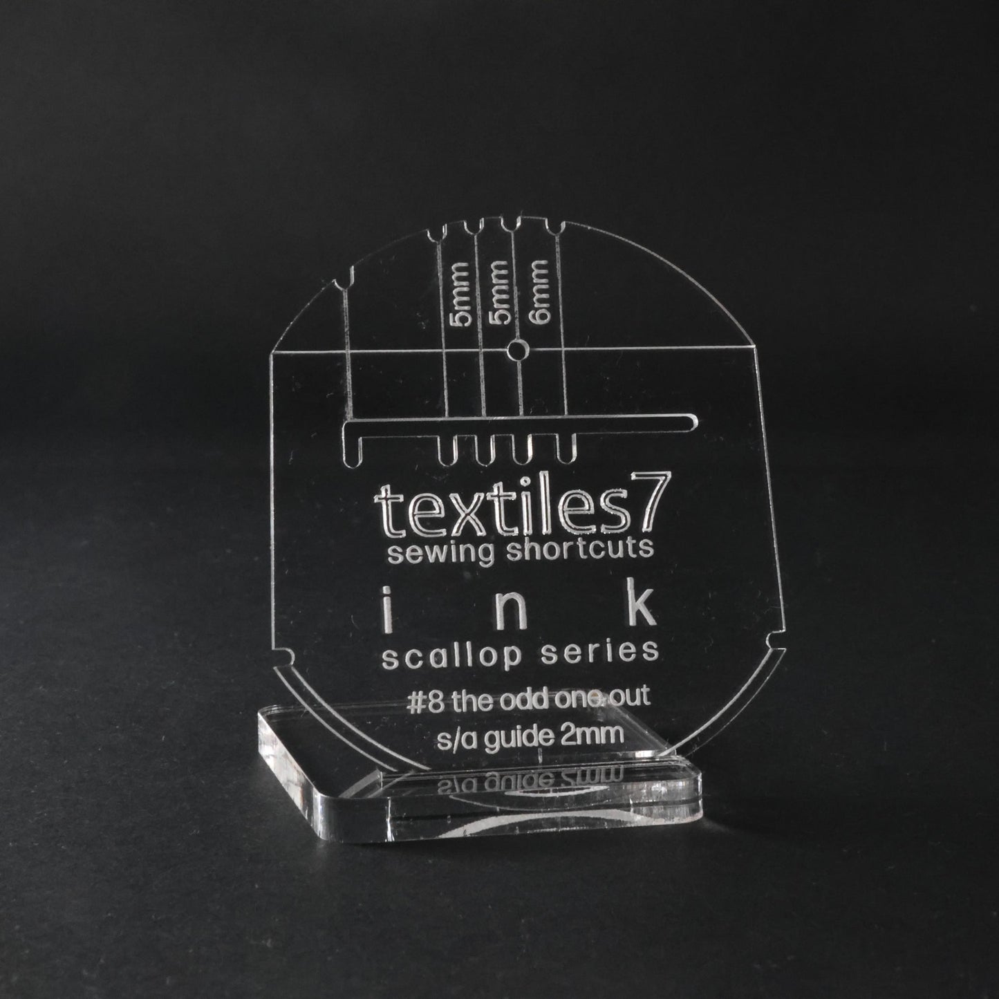 Textiles7 Sewing Shortcuts Ink #8 The Odd One Out close up