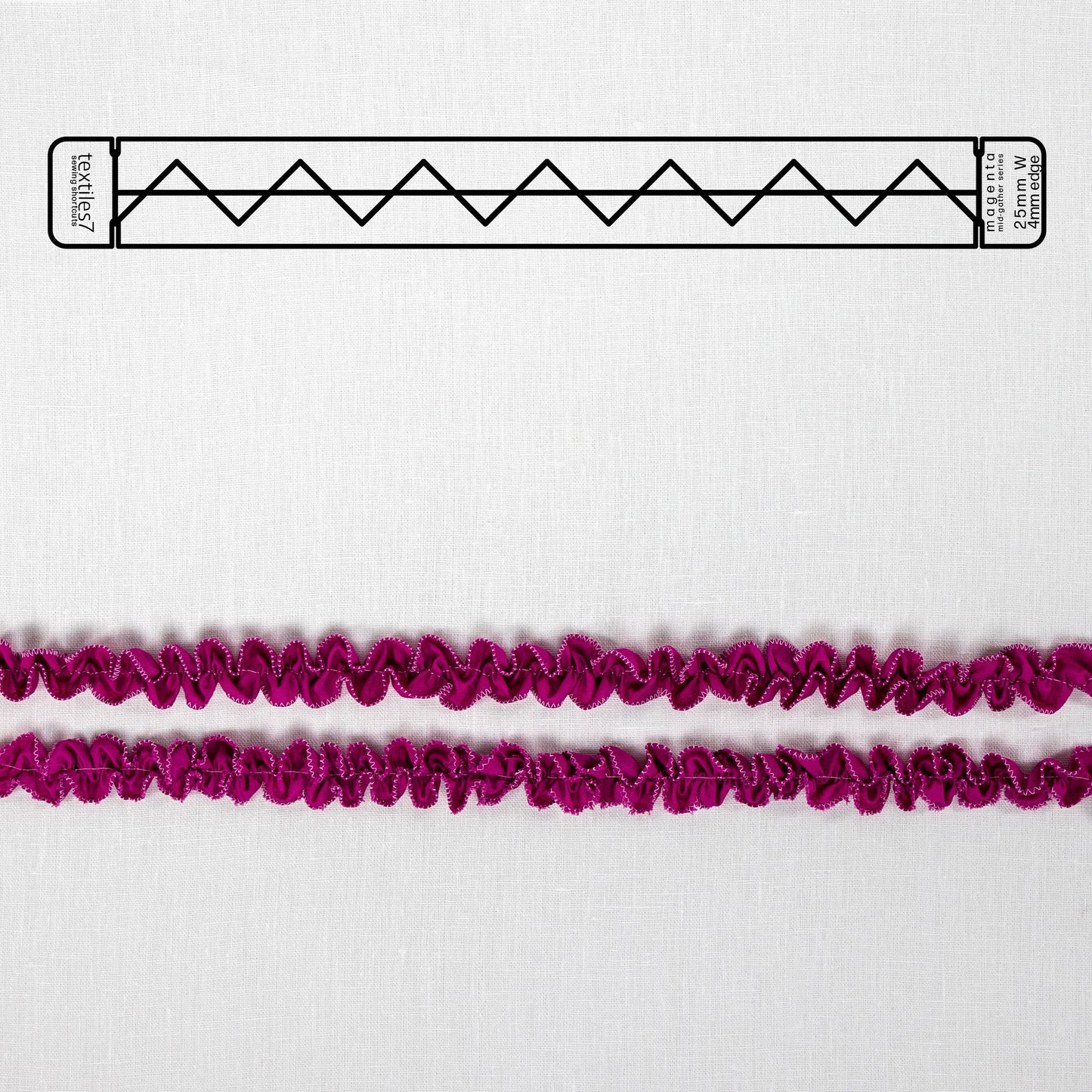 Magenta Mid-Gather - textiles7 Sewing Shortcuts
