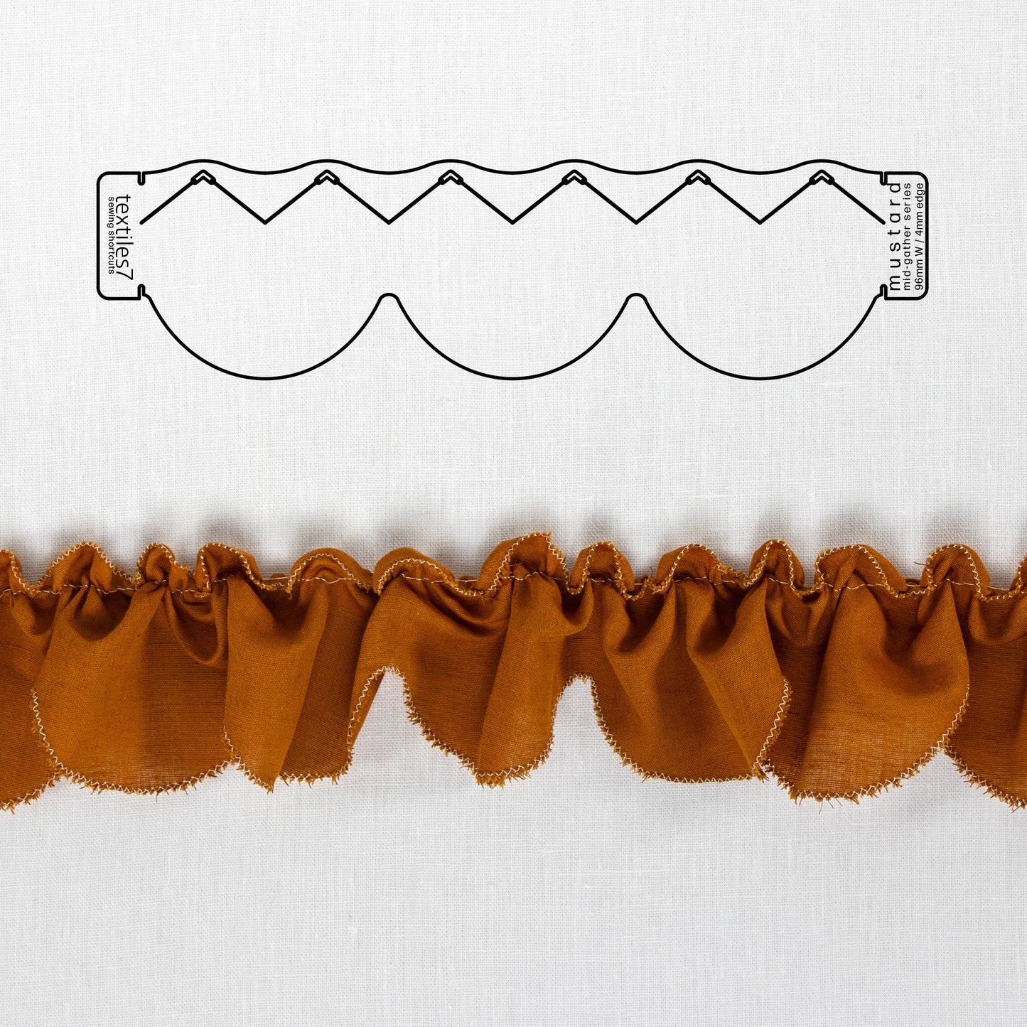 Mustard Mid-Gather - textiles7 Sewing Shortcuts