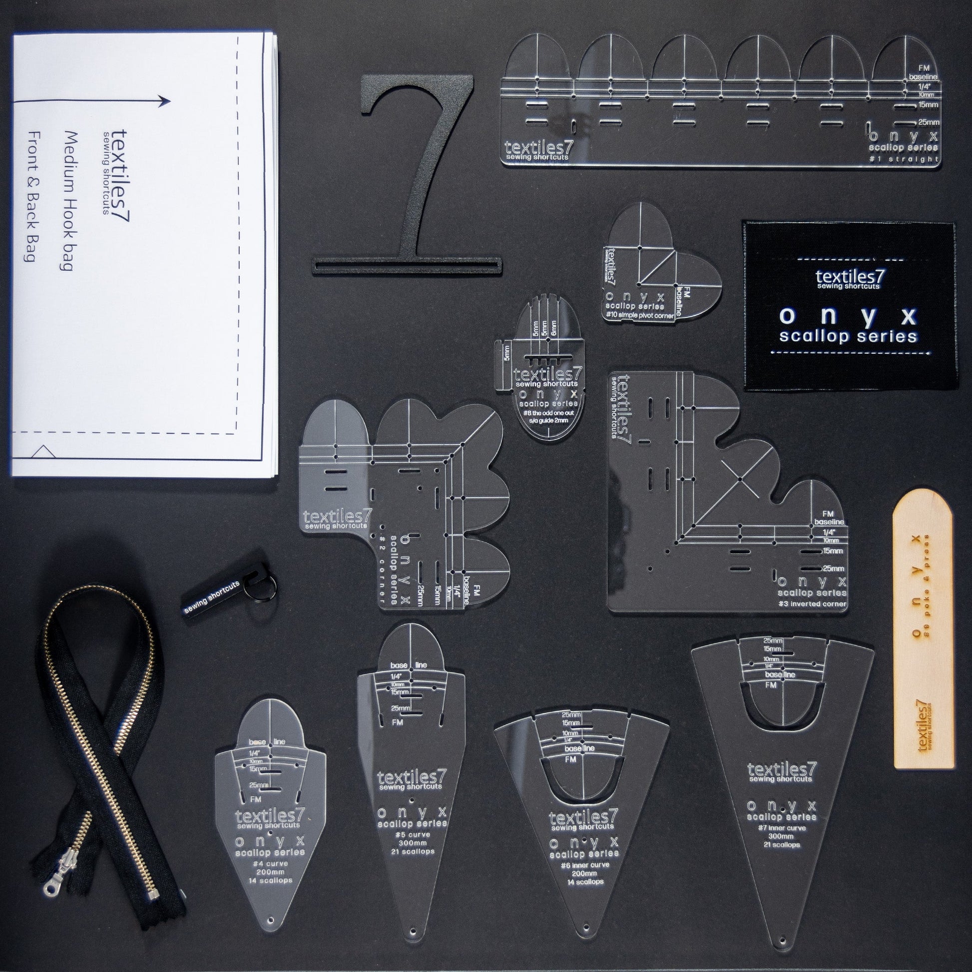 Onyx Complete Set - textiles7 Sewing Shortcuts