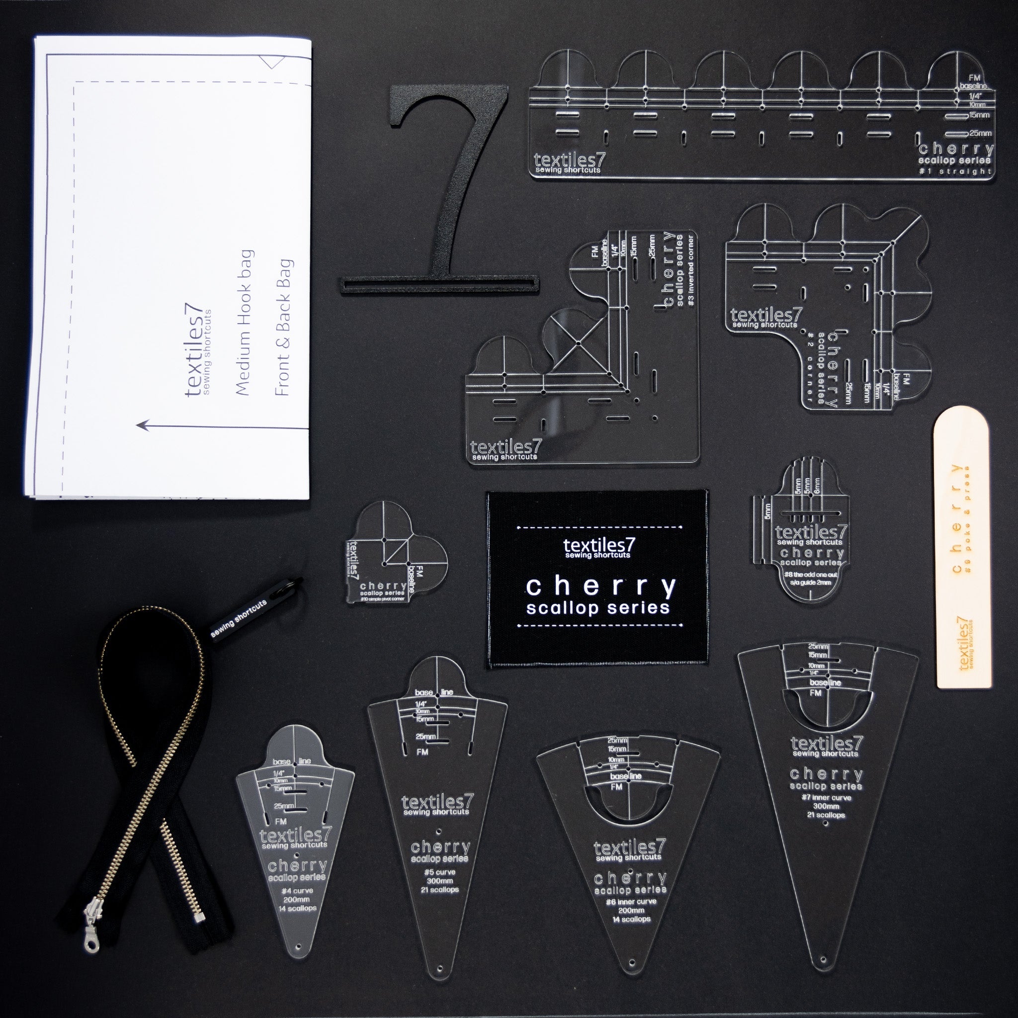 Cherry Complete Set - textiles7 Sewing Shortcuts