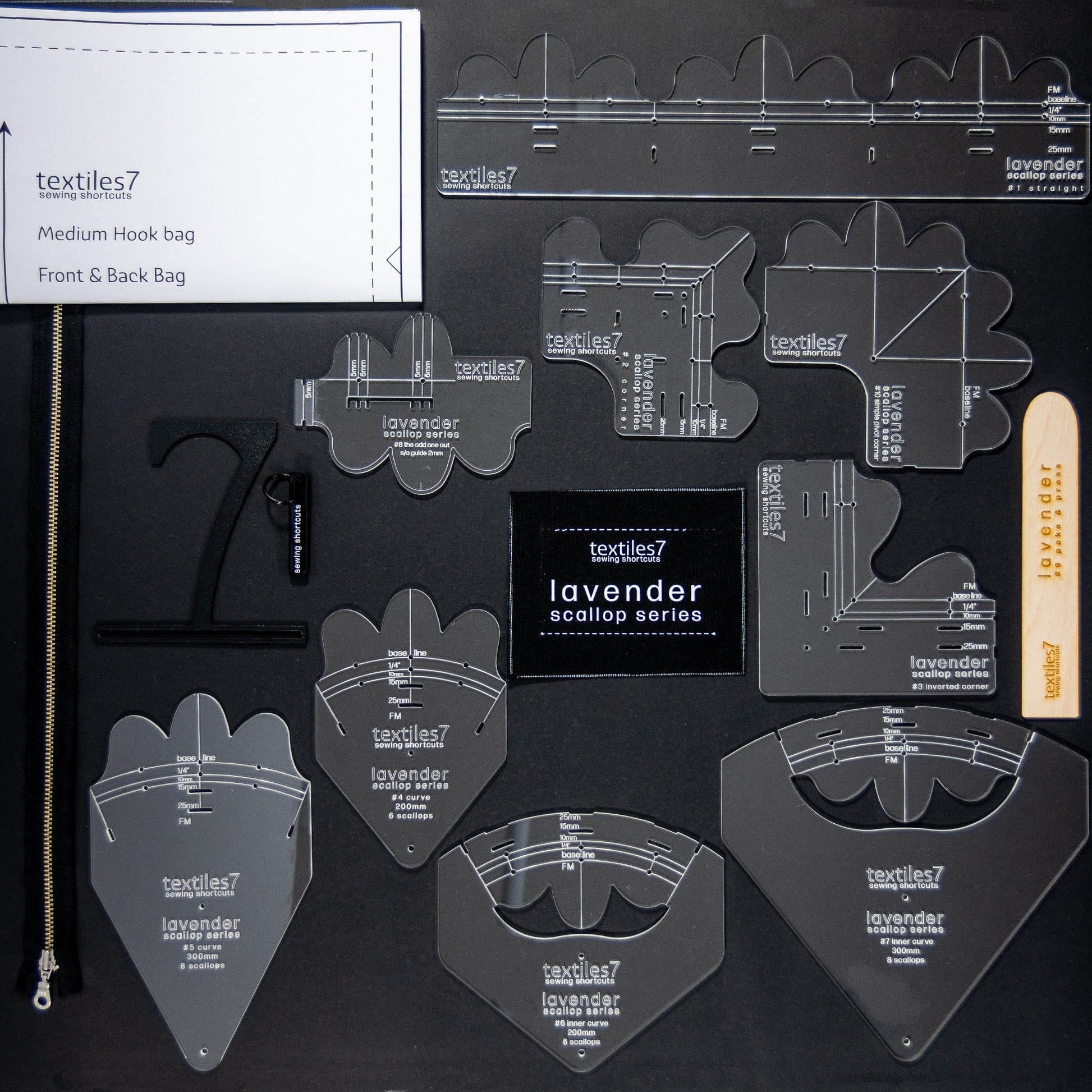 Lavender Complete Set - textiles7 Sewing Shortcuts