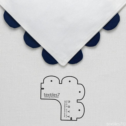 Textiles7 Sewing Shortcuts Navy #4 Simple Pivot Corner outline and trim